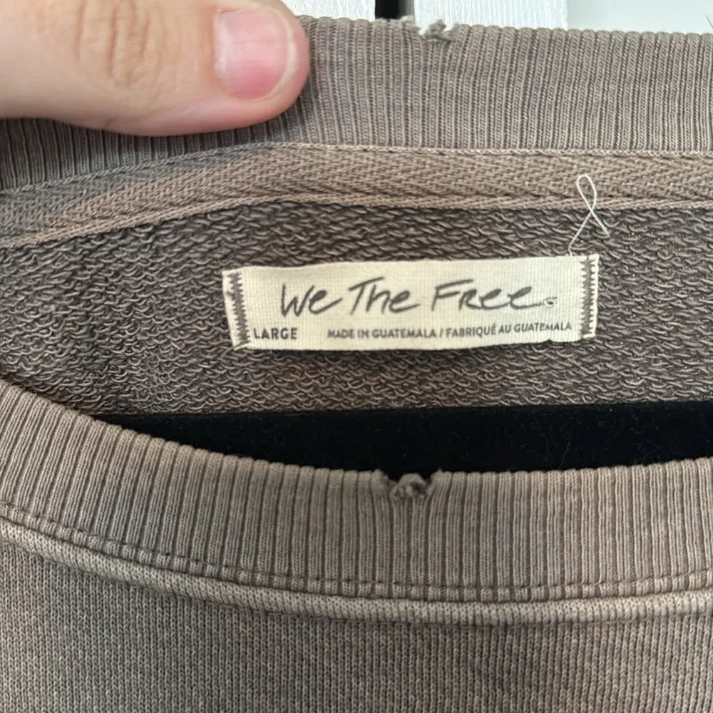 We the free Camden sweatshirt in Dolphin. Size large - Picture 2 of 3